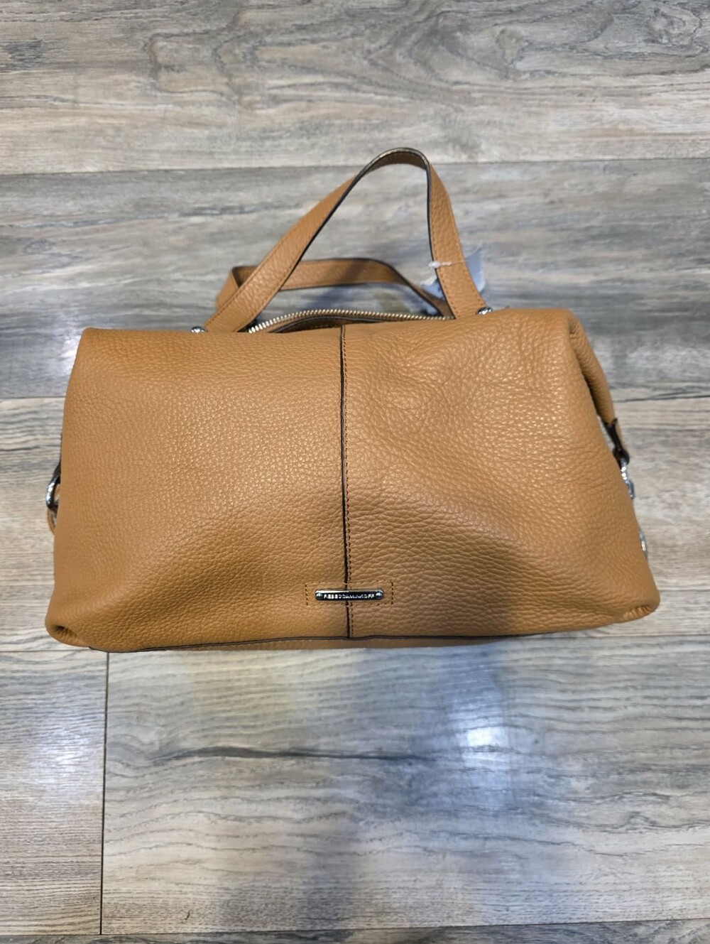 Rebecca Minkoff Unlined Satchel With Whipstitch In Camel Leather Bag/purse NWT